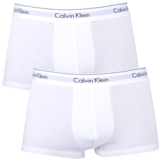 2PACK fehér Calvin Klein férfi boxeralsó (NB1086A-100)