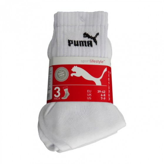 3PACK fehér Puma zokni (241005001 300)
