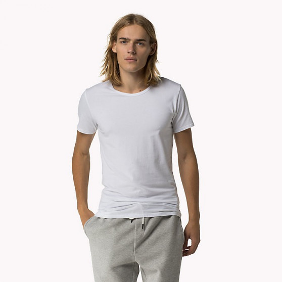 3PACK fehér Tommy Hilfiger férfi póló (2S87905187 100)