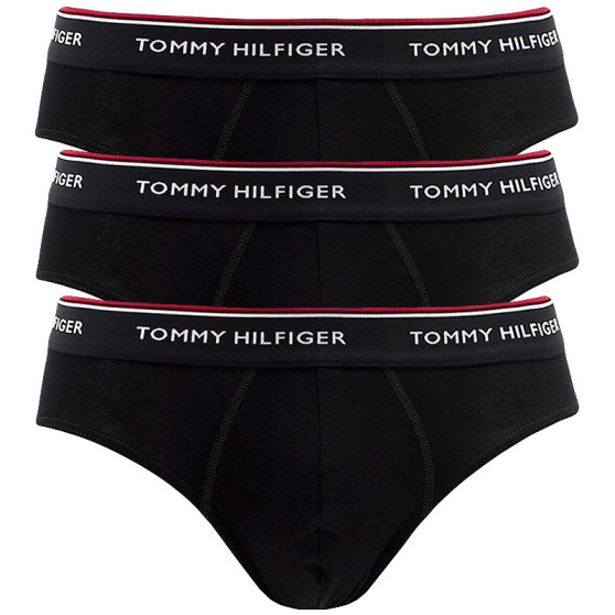 3PACK fekete Tommy Hilfiger férfi slip alsónadrág (1U87903766 990)