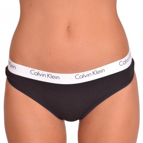 2PACK Fekete Calvin Klein női tanga (QD3583E-001)