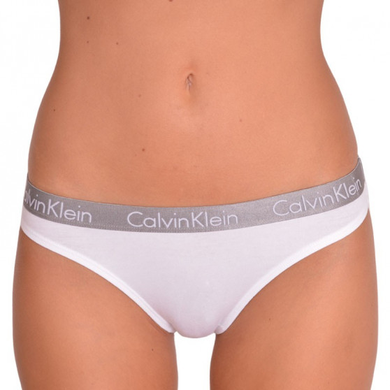 2PACK fehér Calvin Klein női tanga (QD3583E-100)