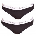 2PACK Fekete Calvin Klein női tanga (QD3583E-001)