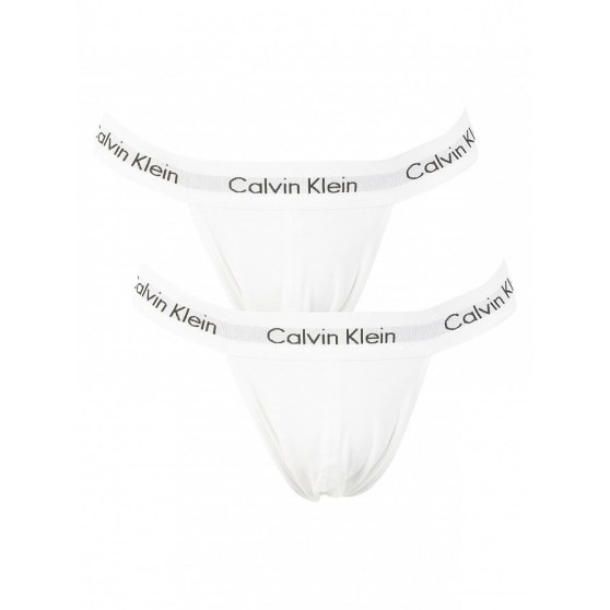 2PACK Férfi jocks Calvin Klein fehér (NB1354A-100)