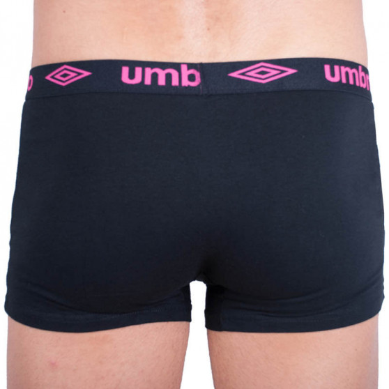 Férfi boxeralsó Umbro rövid fekete és rózsaszín