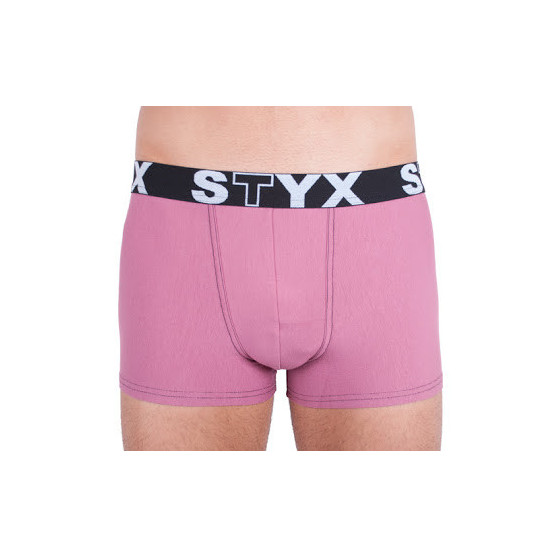Férfi boxeralsó Styx sport gumi pánt rózsaszínű (G9)