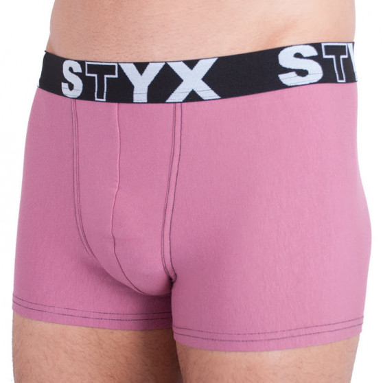 Férfi boxeralsó Styx sport gumi pánt rózsaszínű (G9)