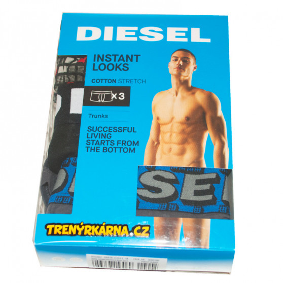 3PACK többszínű Diesel férfi boxeralsó (00SAB2-0BATA-E3961)