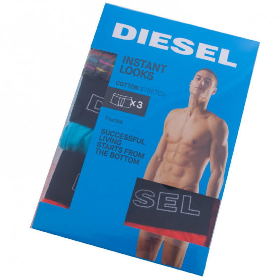 3PACK többszínű Diesel férfi boxeralsó (00SAB2-0CATE-E4027)