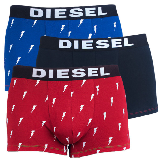 3PACK többszínű Diesel férfi boxeralsó (00SAB2-0BATE-E4031)