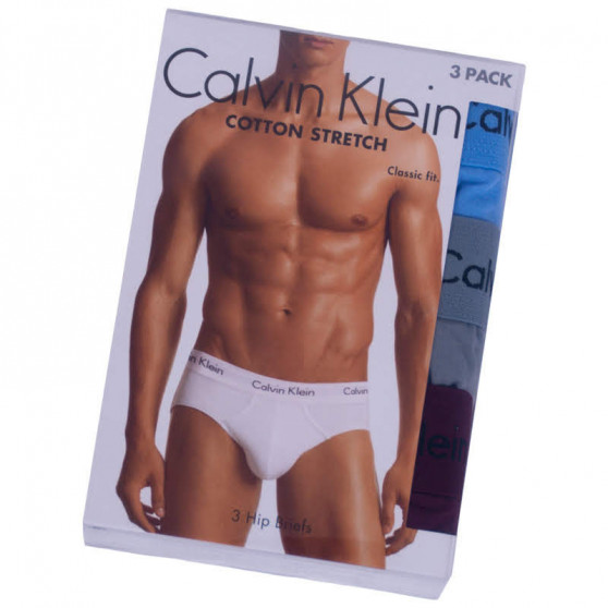 3PACK Férfi slip alsónadrág Calvin Klein tarka (U2661G-RSZ)