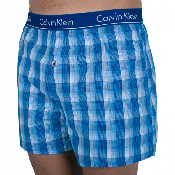 2PACK tarka slim fit Calvin Klein Férfi klasszikus boxeralsó (NB1544A-LGW)