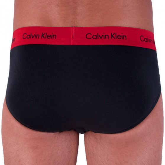 3PACK Fekete Calvin Klein férfi slip alsónadrág (U2661G-SXZ)