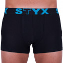 Nagyméretű fekete férfi boxeralsó Styx sport gumi (R961)