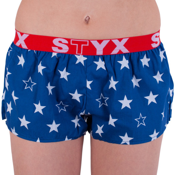 Női boxeralsó Styx art sport gumi csillagok (T658)
