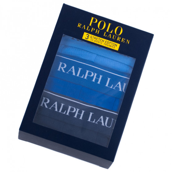 3PACK kék Ralph Lauren férfi boxeralsó (714513424010)