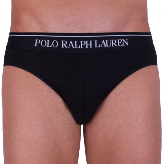 3PACK Fekete Ralph Lauren férfi slip alsónadrág (714513423002)