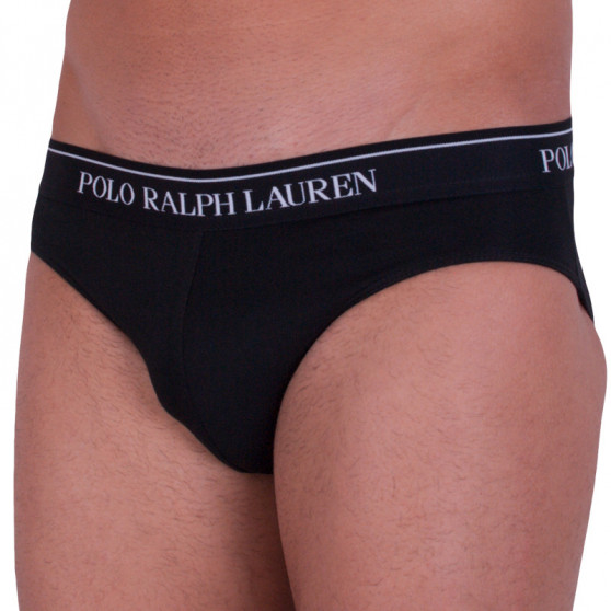 3PACK Fekete Ralph Lauren férfi slip alsónadrág (714513423002)