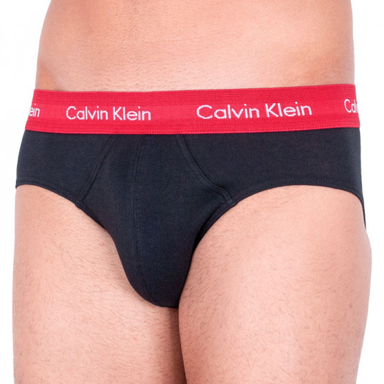 3PACK Fekete Calvin Klein férfi slip alsónadrág (U2661G-MFN)