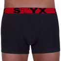 Fekete férfi boxeralsó Styx sport gumi (G964)