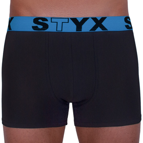Fekete férfi boxeralsó Styx sport gumi (G966)