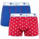 2PACK férfi boxeralsó Champion navy red (Y081W)