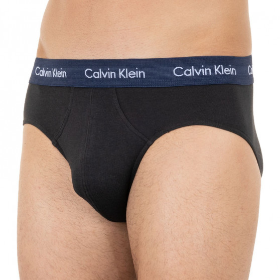 3PACK Fekete Calvin Klein férfi slip alsónadrág (U2661G-KDW)