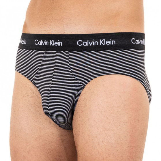 3PACK Férfi slip alsónadrág Calvin Klein tarka (U2661G-IOT)