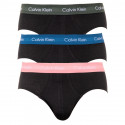 3PACK Fekete Calvin Klein férfi slip alsónadrág (U2661G-HDL)