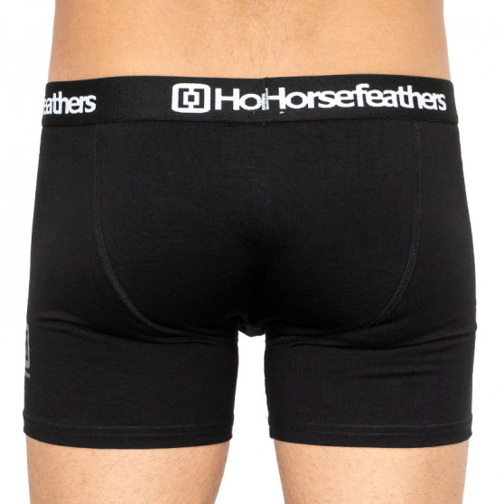 3PACK fekete Horsefeathers férfi boxeralsó (AM067A)