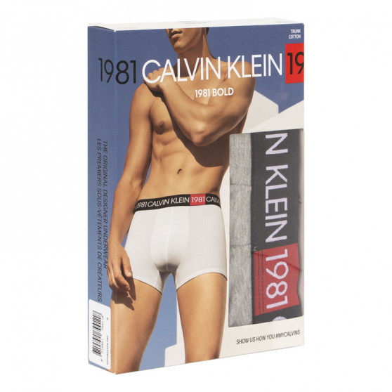Calvin Klein Szürke  férfi boxeralsó (NB2050A-080)
