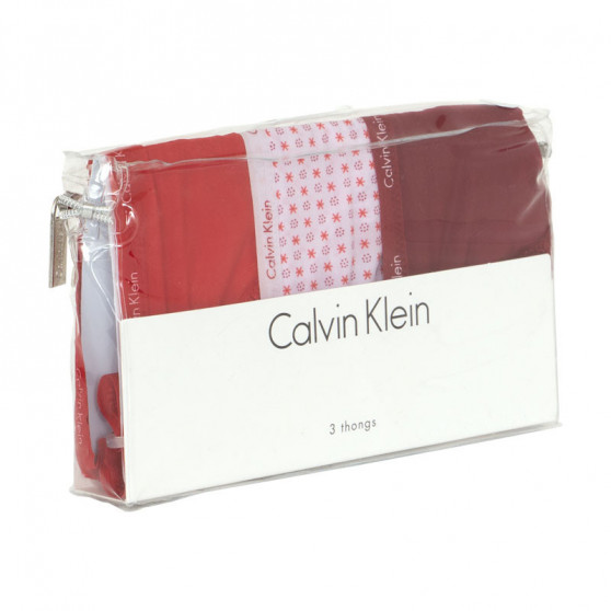 3PACK tarka Calvin Klein női tanga (QD3592E-3MJ)