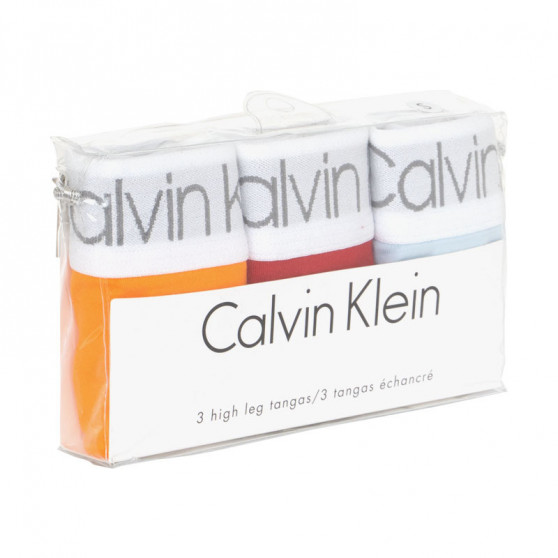 3PACK tarka Calvin Klein női tanga (QD3757E-BTV)