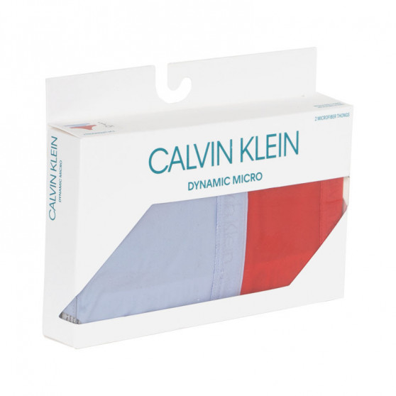 2PACK tarka Calvin Klein női tanga (QD3695E-XCC)