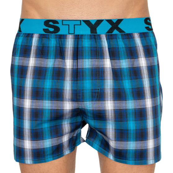 Tarka férfi klasszikus boxeralsó Styx sport gumi (B801)