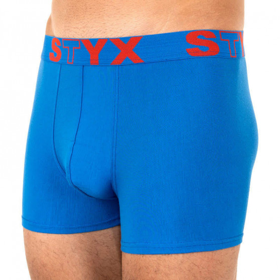 3PACK Kék férfi boxeralsó Styx sport gumi (G9676869)
