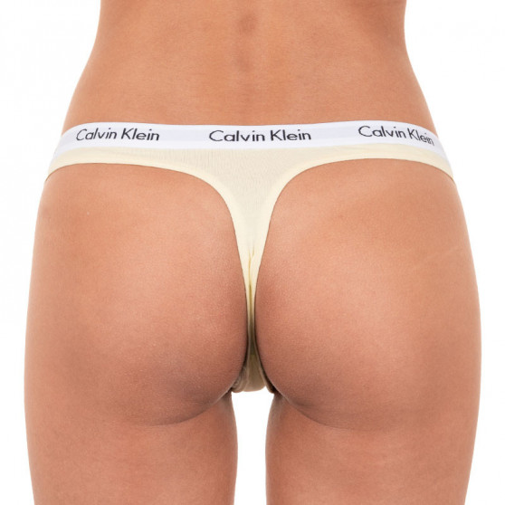 3PACK tarka Calvin Klein női tanga (QD3587E-OPB)