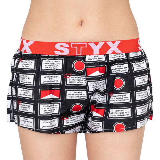 Figyelmeztetés női boxeralsó Styx art sport gumi (T553)
