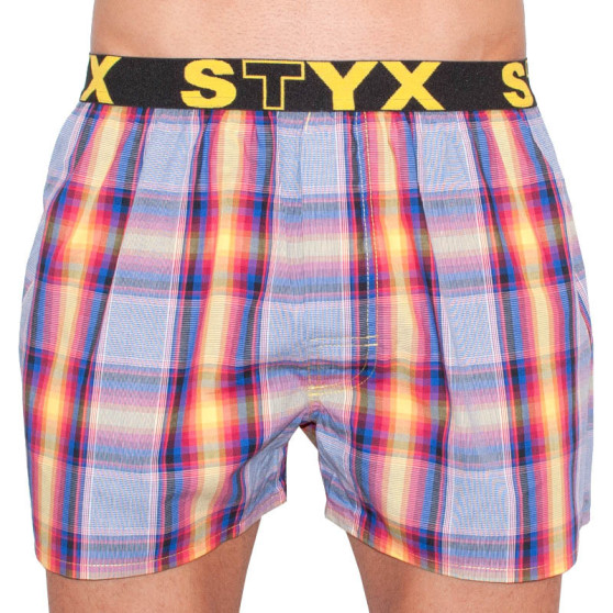 Tarka férfi klasszikus boxeralsó Styx sport gumi (B629)