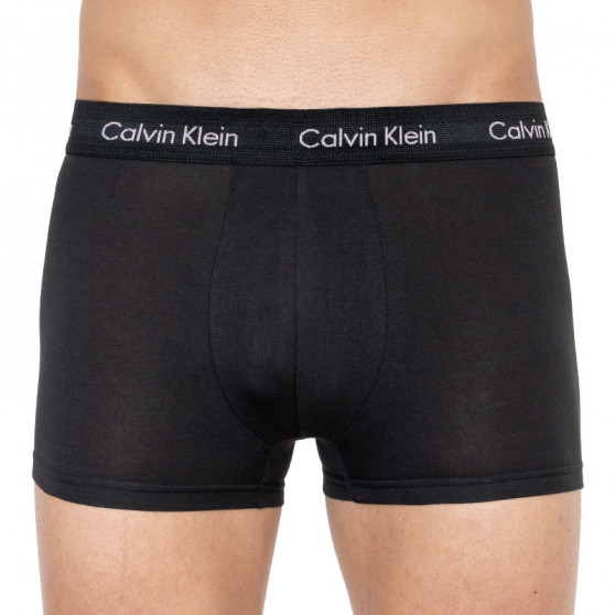 3PACK fekete Calvin Klein férfi boxeralsó (U2664G-WHB)