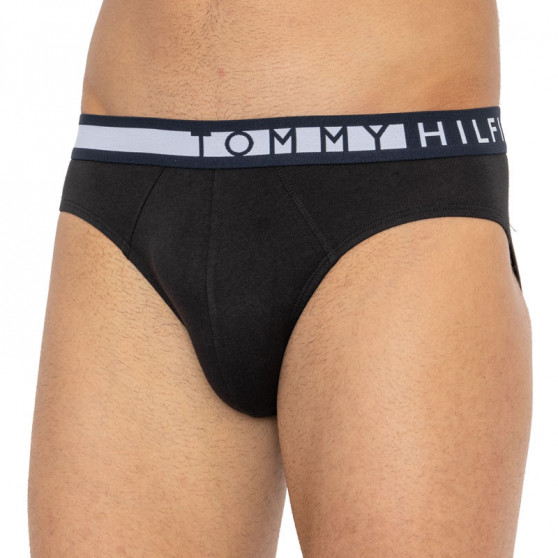 3PACK Fekete Tommy Hilfiger férfi slip alsónadrág (UM0UM01227 0R9)