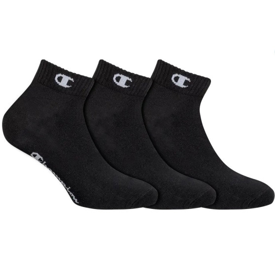 3PACK fekete Champion zokni (Y08QH-8VA)