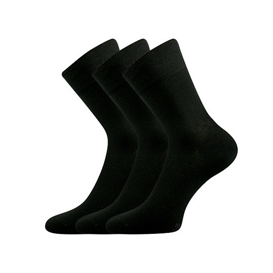 3PACK fekete Lonka zokni (Dypak Modal)