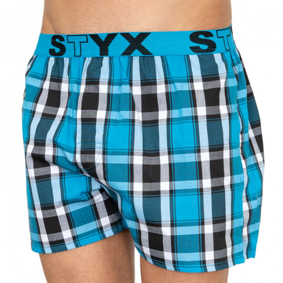 Csomagolás nélkül - Férfi klasszikus boxeralsó Styx sport gumi több színű (B809)
