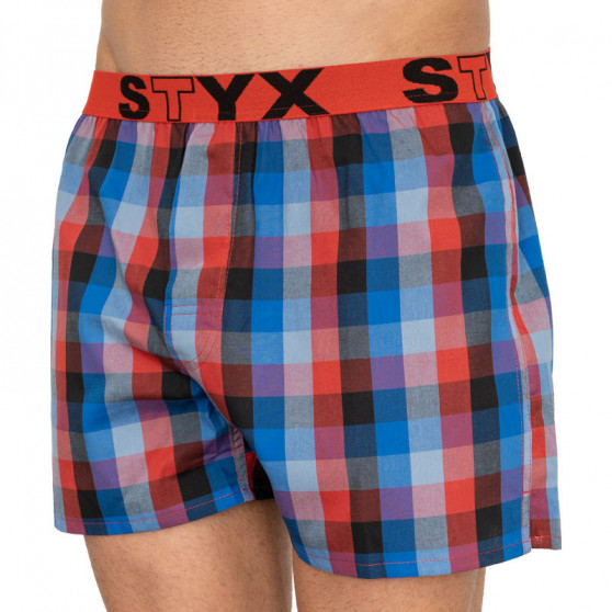 Csomagolás nélkül - Férfi klasszikus boxeralsó Styx sport gumi több színű (B803)