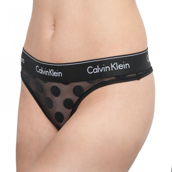Fekete Calvin Klein női tanga (QF5849E-6WA)