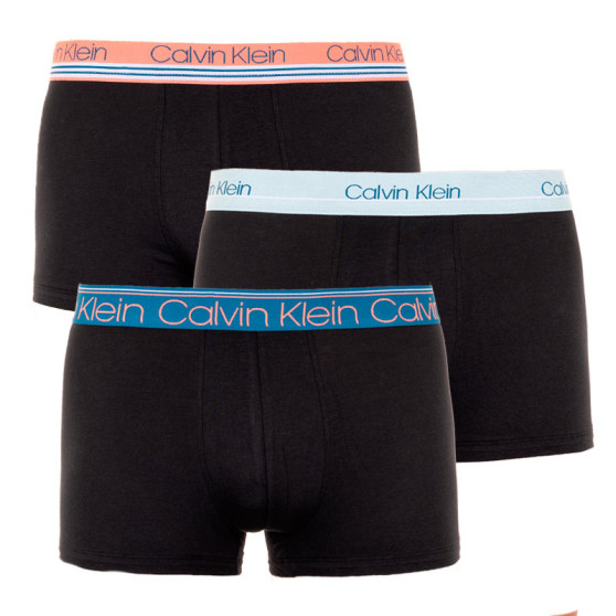 3PACK fekete Calvin Klein férfi boxeralsó (NB2336A-BFR)