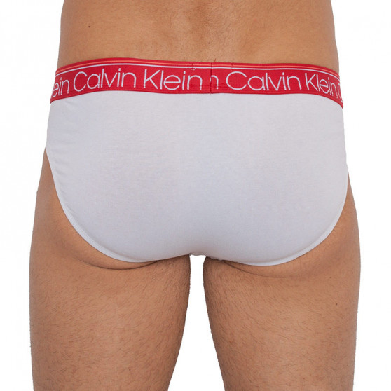 3PACK Férfi slip alsónadrág Calvin Klein tarka (NB2415A-WBR)