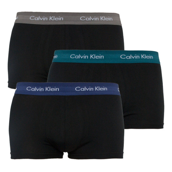 3PACK fekete Calvin Klein férfi boxeralsó (U2664G-SZM)