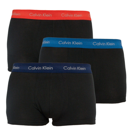 3PACK fekete Calvin Klein férfi boxeralsó (U2664G-BNW)